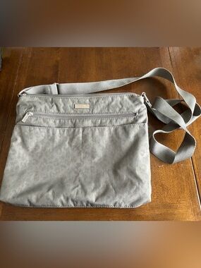 Light Gray Crossbody Messenger Bag by Baggallini